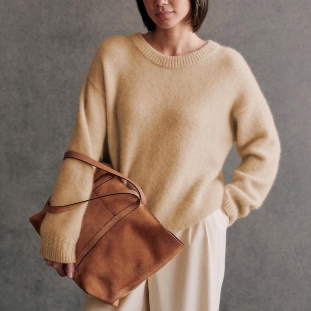 Sezane Amiel sweater in linen NWT size small
